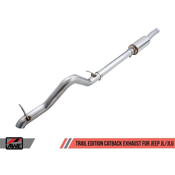 Superjock 301521005 Trail Edition Catback Exhaust for 2018 Plus Jeep Wrangler JL-JLU 2.0T SU3578200 - main